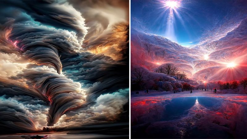 Capturing Nature’s Canvas: Revealing the Beauty of Sky, Clouds, and Colorful Tornadoes