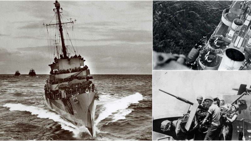 USS Martin H Ray (DE-338): The Edsall-Class Destroyer Braving the North Atlantic’s Fury in May 1945