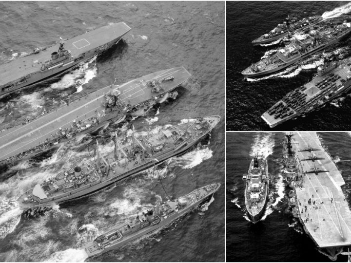 HMAS Sydney (A 214), Melbourne (R 21), Supply (AO 195), and Yarra (DE 45). A Glimpse into the Majestic Legacy of 1960s Australian Naval Power