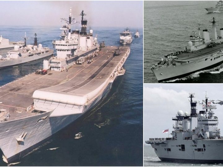 HMS Illustrious (R06) and Soviet Kiev-class “Aircraft Cruiser” Novorossiysk – May 29, 1983